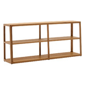 Linea Furniture 180cm Bonnie Oak Wood Shelving Unit