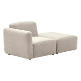 Linea Furniture Addison Corner Armchair &amp; Ottoman Set