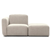 Linea Furniture Addison Corner Armchair &amp; Ottoman Set