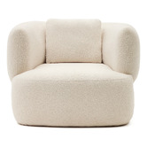 Linea Furniture Cream Penelope Boucle Armchair