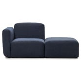 Linea Furniture Addison Corner Armchair &amp; Ottoman Set