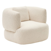 Linea Furniture Cream Penelope Boucle Armchair