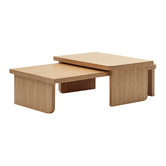 Linea Furniture 2 Piece Coffee Table Set