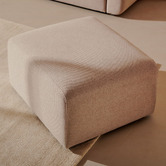 Linea Furniture 65cm Grey Addison Ottoman