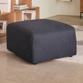 Linea Furniture 65cm Grey Addison Ottoman
