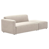Linea Furniture Addison 2 Seater Sofa &amp; Ottoman Set
