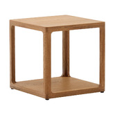 Linea Furniture Bonnie Oak Wood Side Table