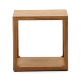 Linea Furniture Bonnie Oak Wood Side Table