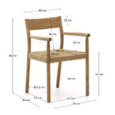 Linea Furniture Annalise Oak Wood Dining Chairs