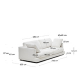 Linea Furniture Olivia 3 Seater Sofa