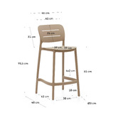 Linea Furniture 65cm Laura Outdoor Barstools