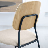 Linea Furniture Bettina Chenille Dining Chairs