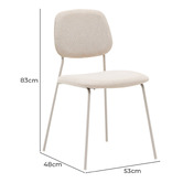 Linea Furniture Bettina Chenille Dining Chairs