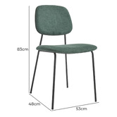 Linea Furniture Bettina Chenille Dining Chairs