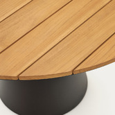 Linea Furniture Andro Round Teak Wood Outdoor Dining Table