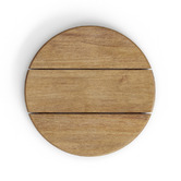 Linea Furniture Ferdin Round Acacia Wood Outdoor Side Table