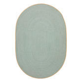 Linea Furniture Green Fausto Flat-Woven Oval Indoor/Outdoor Rug