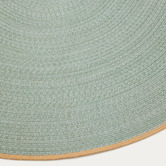 Linea Furniture Green Fausto Flat-Woven Oval Indoor/Outdoor Rug