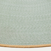 Linea Furniture Green Fausto Flat-Woven Oval Indoor/Outdoor Rug