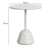 Linea Furniture White Ferdin Terrazzo Outdoor Dining Table