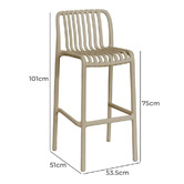 Linea Furniture 75cm Aristide Outdoor Bar Stools