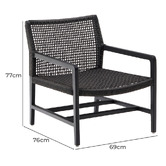 Linea Furniture Pietro Teak Wood Outdoor Armchair