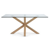 Linea Furniture Laurent Tempered Glass Dining Table