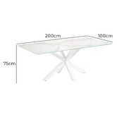 Linea Furniture Laurent Marble-Look Dining Table