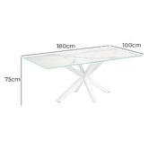 Linea Furniture Laurent Marble-Look Dining Table