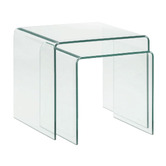 Linea Furniture 2 Piece Roscoe Nesting Side Table Set