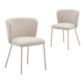 Linea Furniture Elodie Chenille Dining Chairs