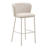 Linea Furniture Elodie Chenille Bar Stools