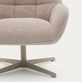 Linea Furniture Lowell Chenille Swivel Armchair