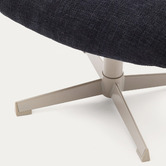 Linea Furniture Lowell Chenille Footstool
