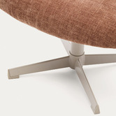 Linea Furniture Lowell Chenille Footstool
