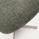 Linea Furniture Lowell Chenille Footstool