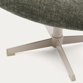 Linea Furniture Lowell Chenille Footstool