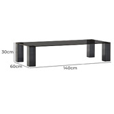 Linea Furniture Chauncey Glass Coffee Table