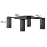 Linea Furniture Chauncey Glass Side Table