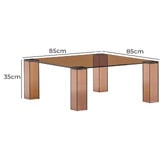 Linea Furniture Chauncey Glass Side Table