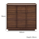 Linea Furniture Lillian 3 Drawer Chest