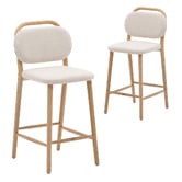 Linea Furniture 66cm Aurelia Chenille Bar Stools