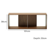 Linea Furniture 6 Piece Oren Shelving Unit Set