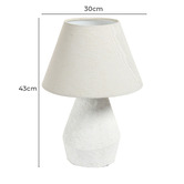 Linea Furniture Mueller Textured Ceramic Table Lamp