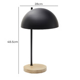 Linea Furniture Uzair Rubberwood Table Lamp