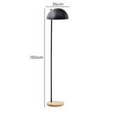 Linea Furniture Uzair Timber Base Floor Lamp