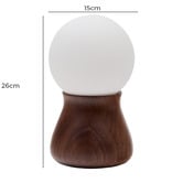 Linea Furniture Niamh Walnut Table Lamp