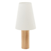 Linea Furniture Lillian Rubberwood Floor Lamp