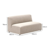 Linea Furniture Addison 2 Seater Sofa