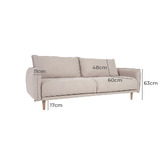 Linea Furniture Sylvie 3 Seater Sofa